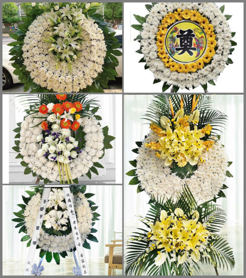 广东梅州市五华县河东镇林石村花圈速递